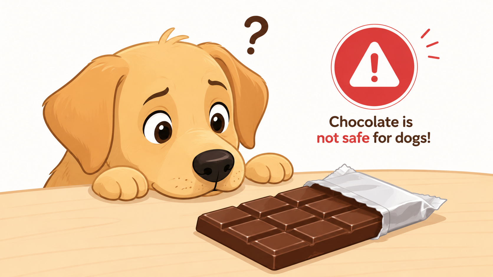 Pet safety warning — foods toxic to dogs and cats